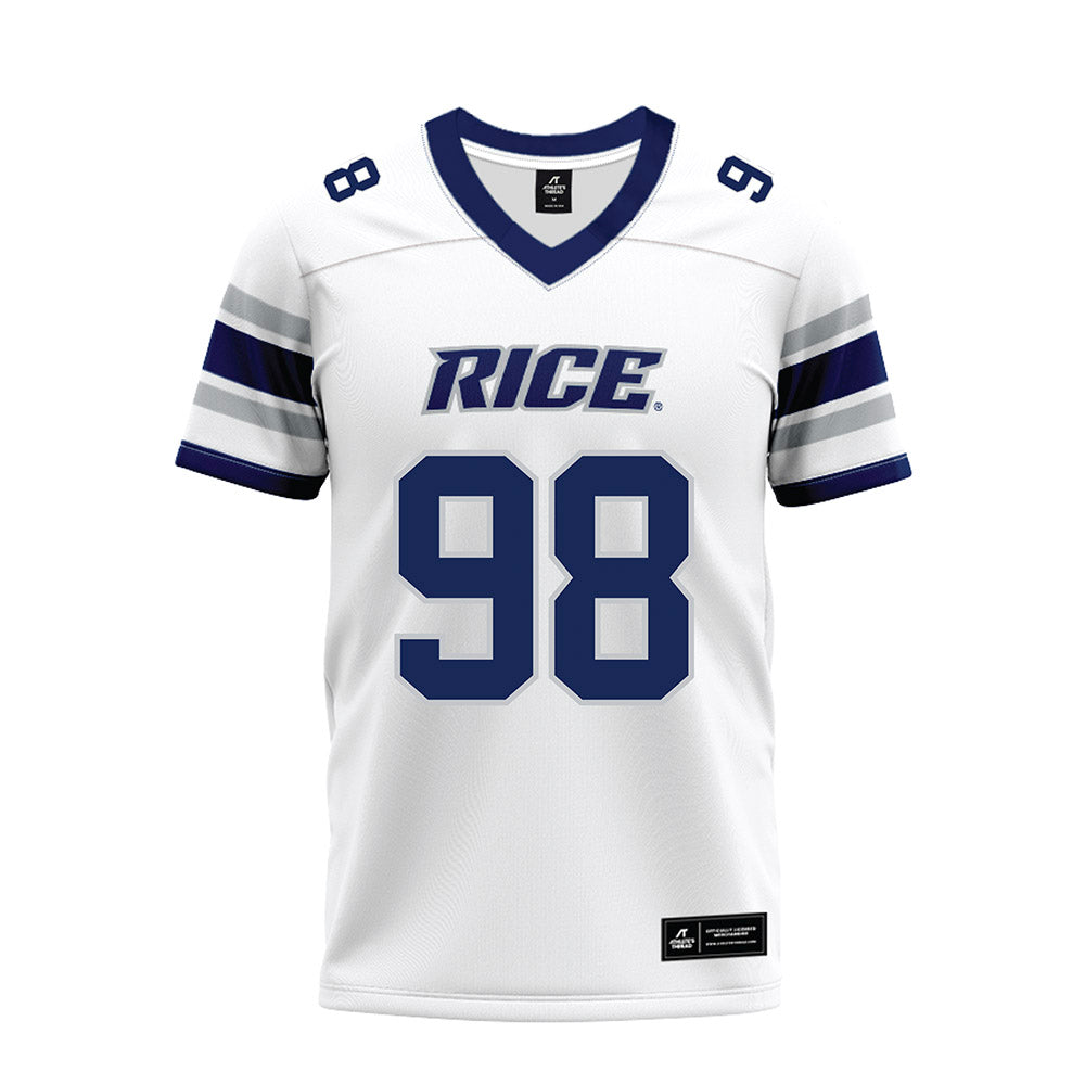 Rice - NCAA Football : Robert Rooks - White Premium Football Jersey-0