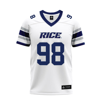 Rice - NCAA Football : Robert Rooks - White Premium Football Jersey-0