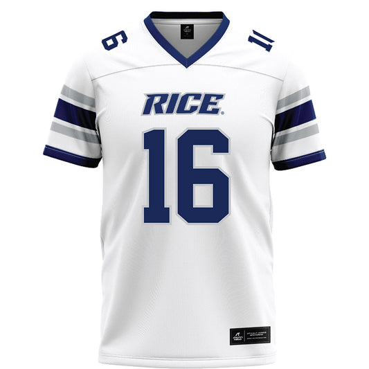 Rice - NCAA Football : Chibuikem Nwajuaku - White Football Jersey
