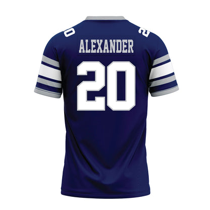 Rice - NCAA Football : Daelen Alexander - Blue Premium Football Jersey