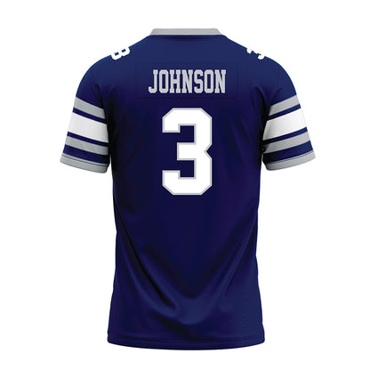 Rice - NCAA Football : JoVoni Johnson - Blue Premium Football Jersey