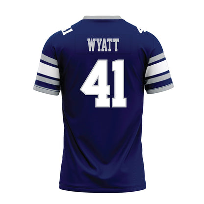 Rice - NCAA Football : Plae Wyatt - Blue Premium Football Jersey-1