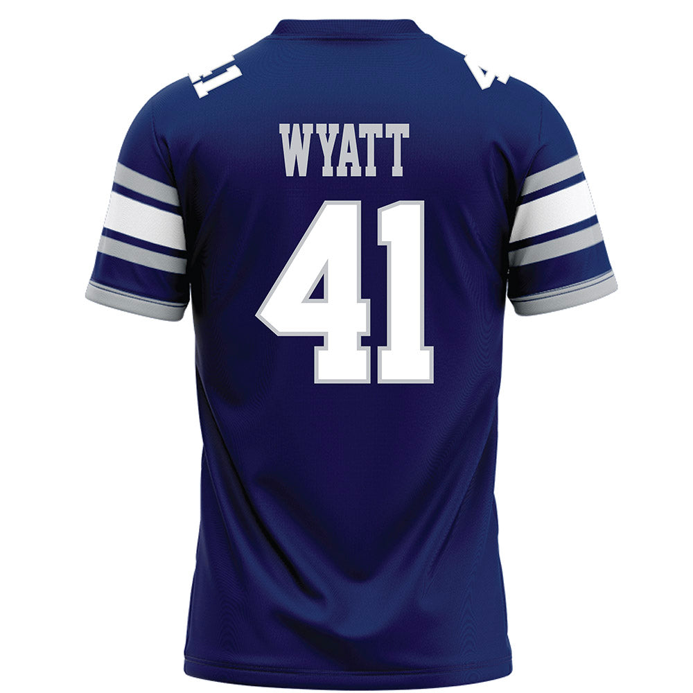 Rice - NCAA Football : Plae Wyatt - Blue Football Jersey-1