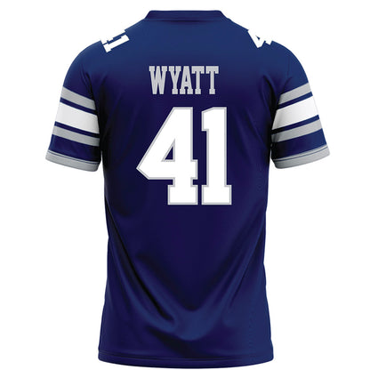 Rice - NCAA Football : Plae Wyatt - Blue Football Jersey-1