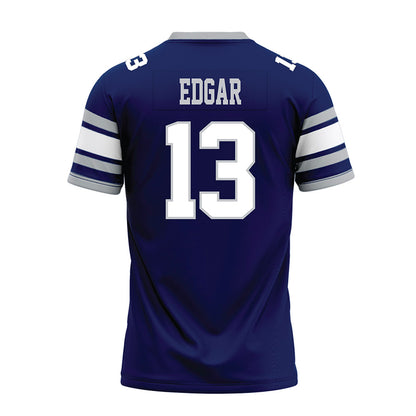 Rice - NCAA Football : Christian Edgar - Blue Premium Football Jersey