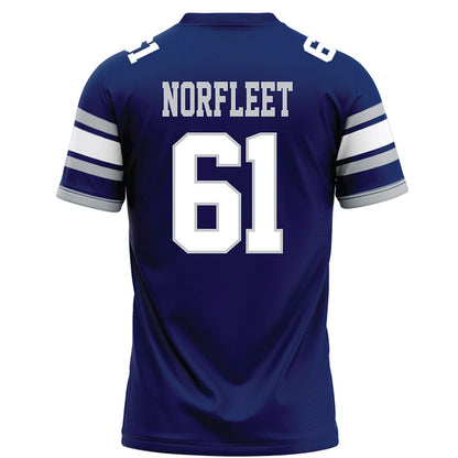 Rice - NCAA Football : Trace Norfleet - Blue Football Jersey