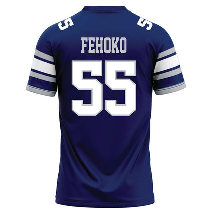 Rice - NCAA Football : Netane Fehoko - Blue Football Jersey-1