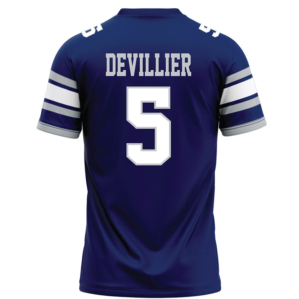 Rice - NCAA Football : Drew Devillier - Blue Football Jersey-1