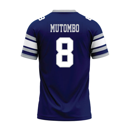 Rice - NCAA Football : Joseph Mutombo - Blue Premium Football Jersey-1