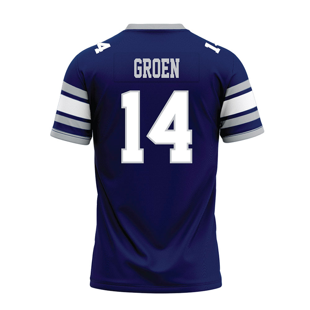 Rice - NCAA Football : Boden Groen - Blue Premium Football Jersey