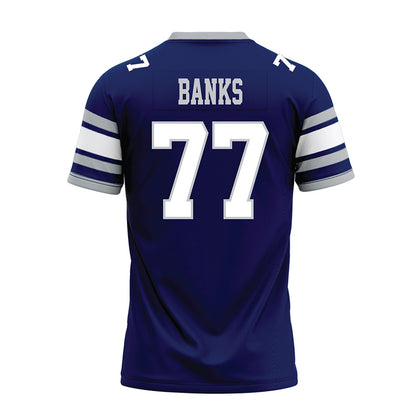 Rice - NCAA Football : Brant Banks - Blue Premium Football Jersey