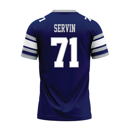 Rice - NCAA Football : Clay Servin - Blue Premium Football Jersey