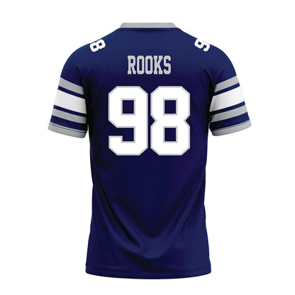 Rice - NCAA Football : Robert Rooks - Blue Premium Football Jersey-1