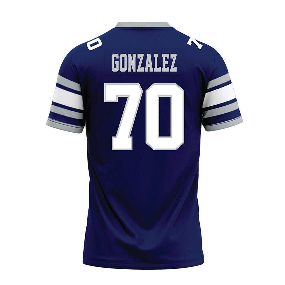 Rice - NCAA Football : Isaiah Gonzalez - Blue Premium Football Jersey