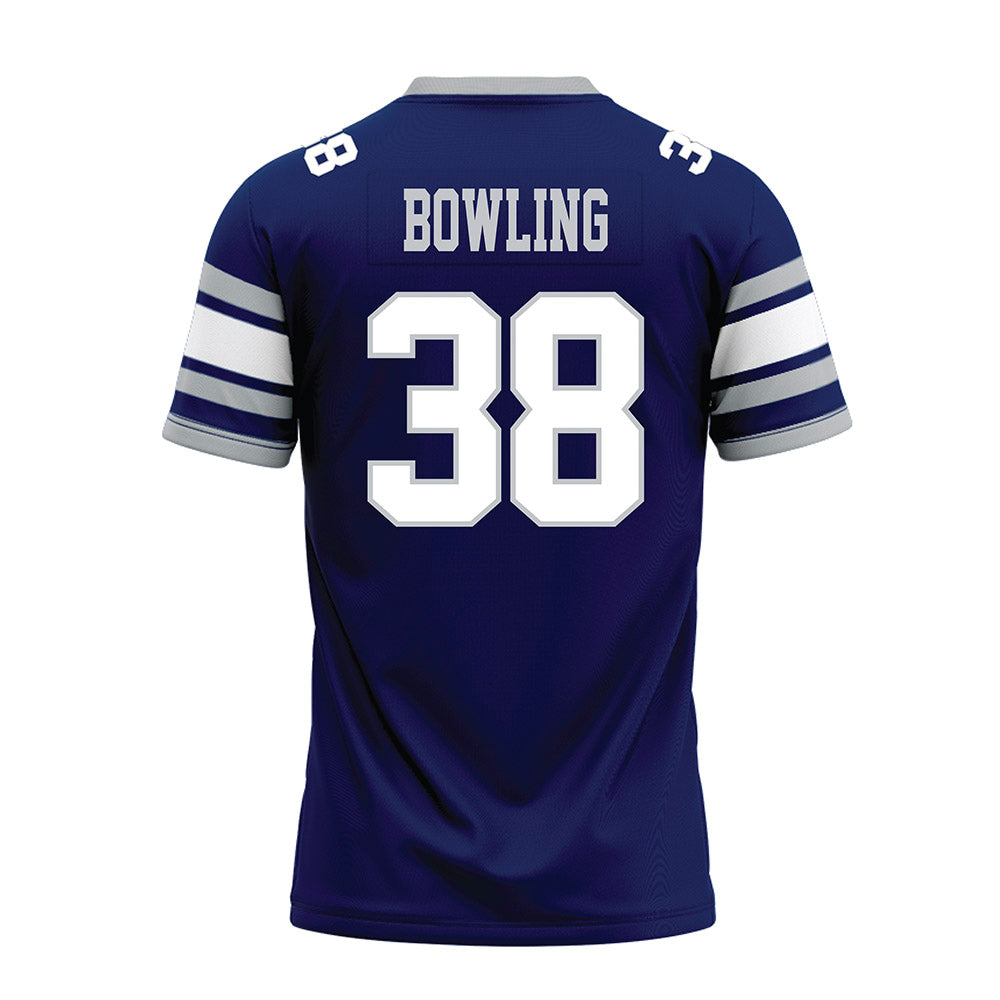 Rice - NCAA Football : Shepherd Bowling - Blue Premium Football Jersey-1
