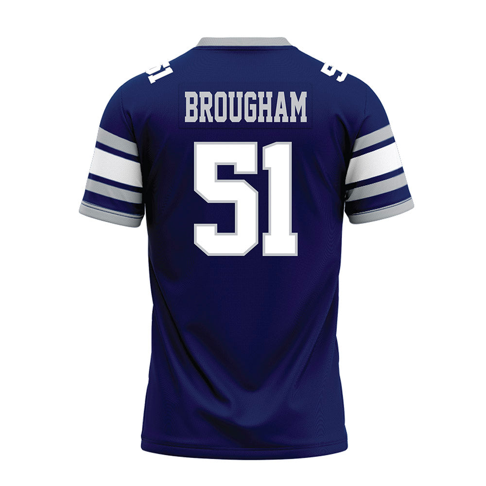 Rice - NCAA Football : Ethan Brougham - Blue Premium Football Jersey