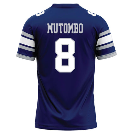 Rice - NCAA Football : Joseph Mutombo - Blue Football Jersey-1