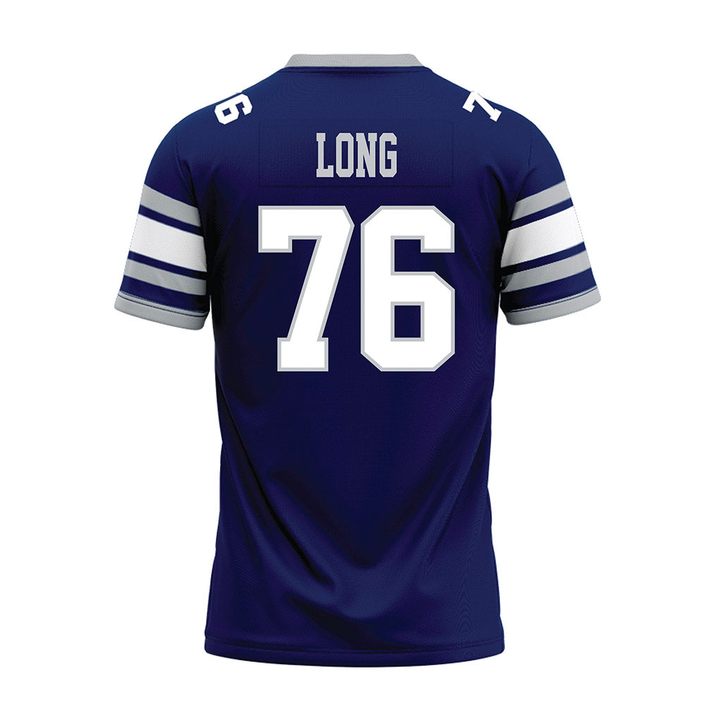 Rice - NCAA Football : John Long - Blue Premium Football Jersey