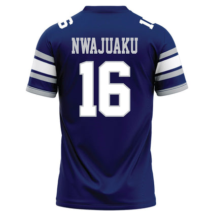 Rice - NCAA Football : Chibuikem Nwajuaku - Blue Football Jersey