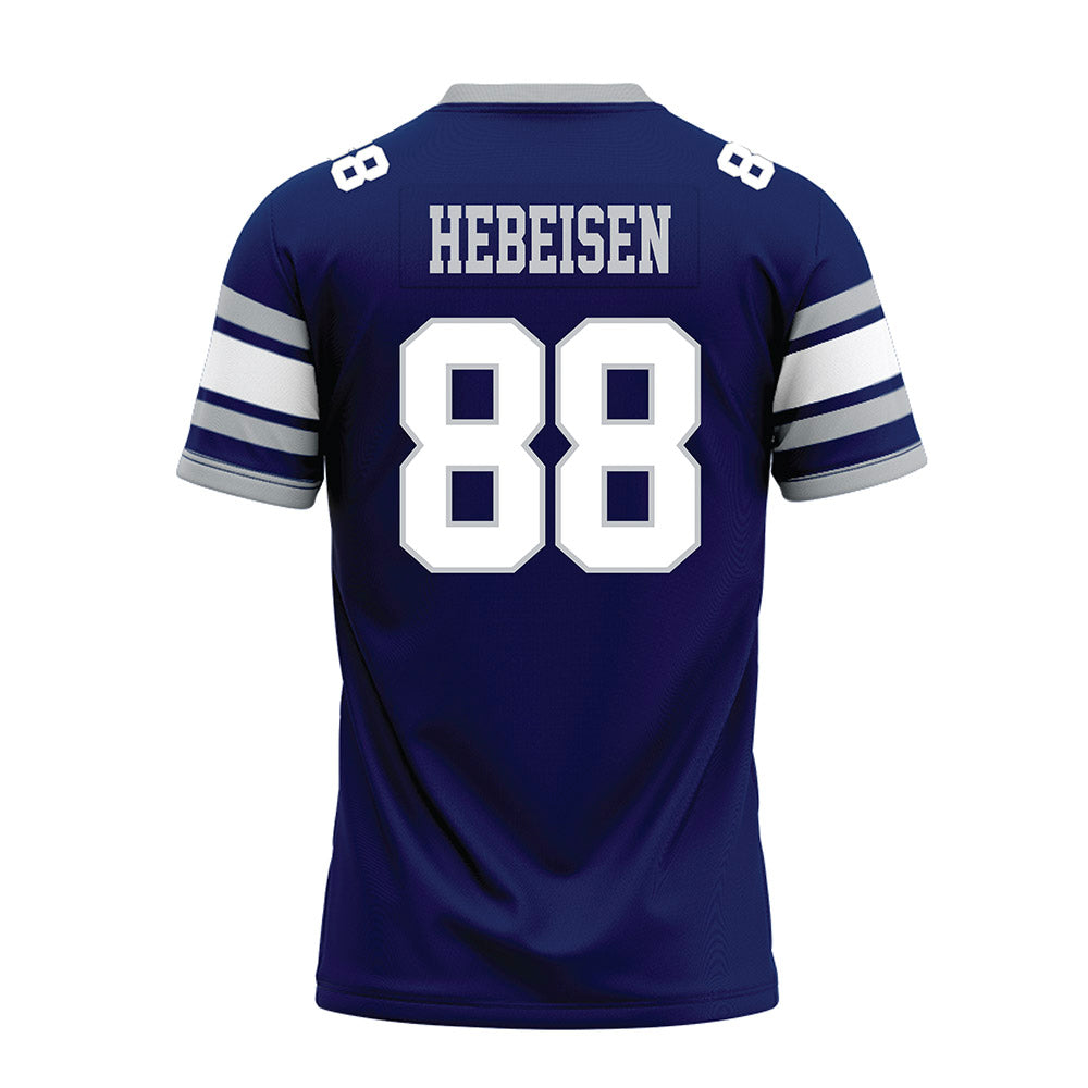 Rice - NCAA Football : Jaggar Hebeisen - Blue Premium Football Jersey