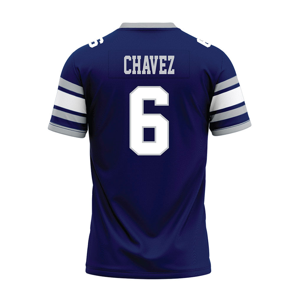 Rice - NCAA Football : Jo Chavez - Blue Premium Football Jersey-1