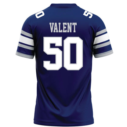 Rice - NCAA Football : Patrick Valent - Blue Football Jersey