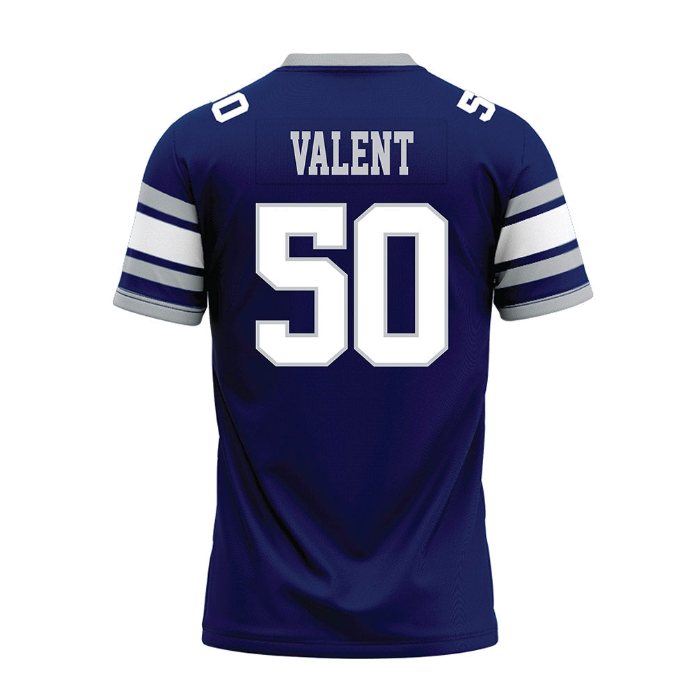 Rice - NCAA Football : Patrick Valent - Blue Premium Football Jersey