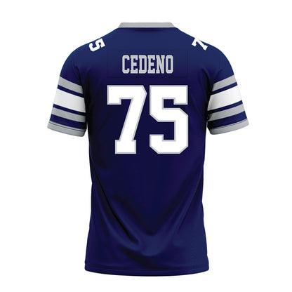 Rice - NCAA Football : Miguel Cedeno - Blue Premium Football Jersey