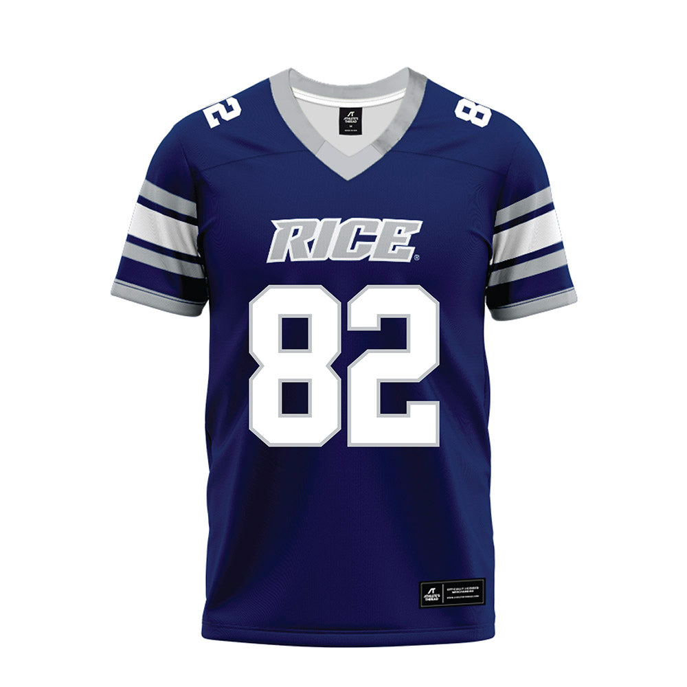Rice - NCAA Football : Alexander Scherle - Blue Premium Football Jersey-0