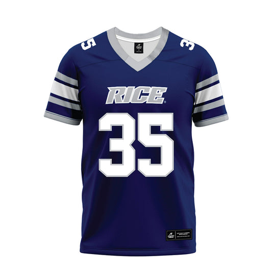 Rice - NCAA Football : Michael Amico - Blue Premium Football Jersey