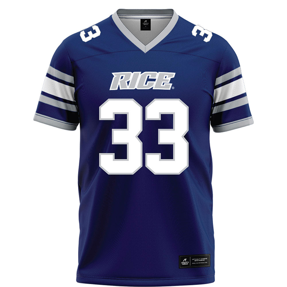 Rice - NCAA Football : Myron Morrison - Blue Football Jersey