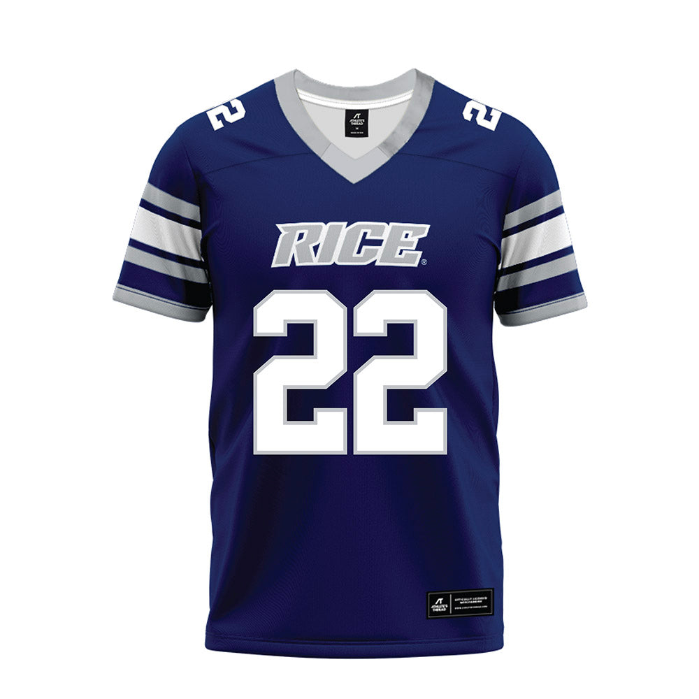 Rice - NCAA Football : Ryan Guillo - Blue Premium Football Jersey