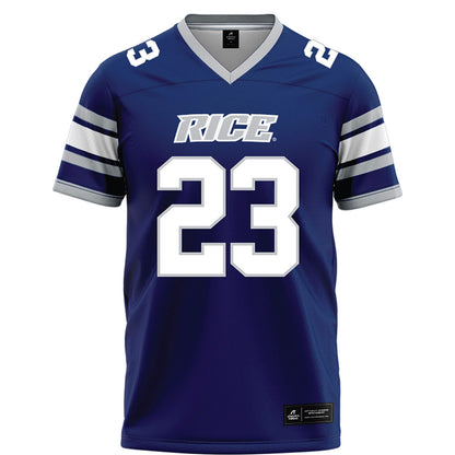 Rice - NCAA Football : Jeremiah Williams - Blue Football Jersey