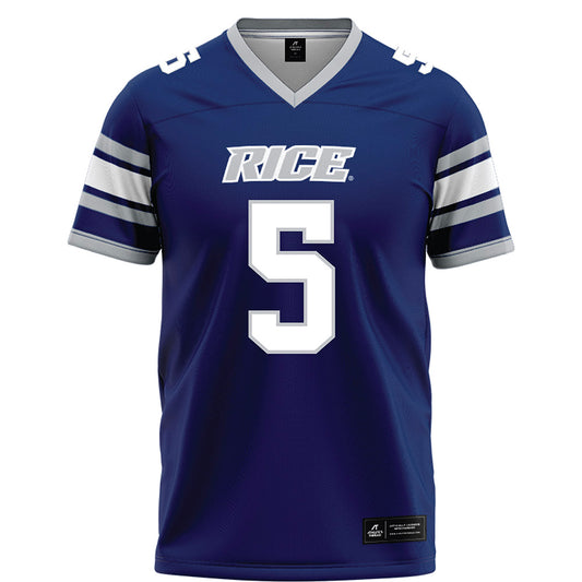 Rice - NCAA Football : Ari Broussard - Blue Football Jersey