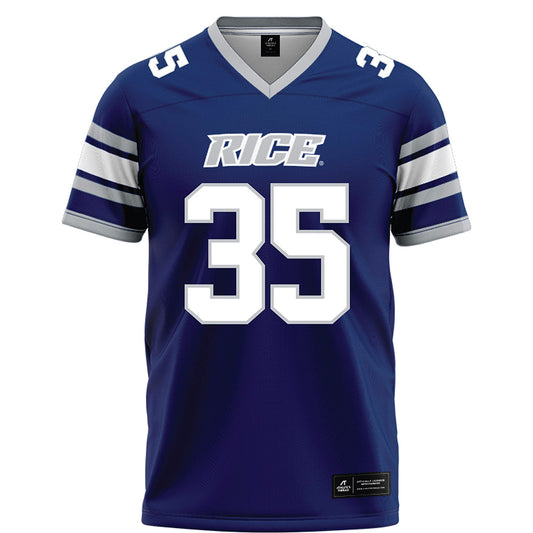 Rice - NCAA Football : Michael Amico - Blue Football Jersey