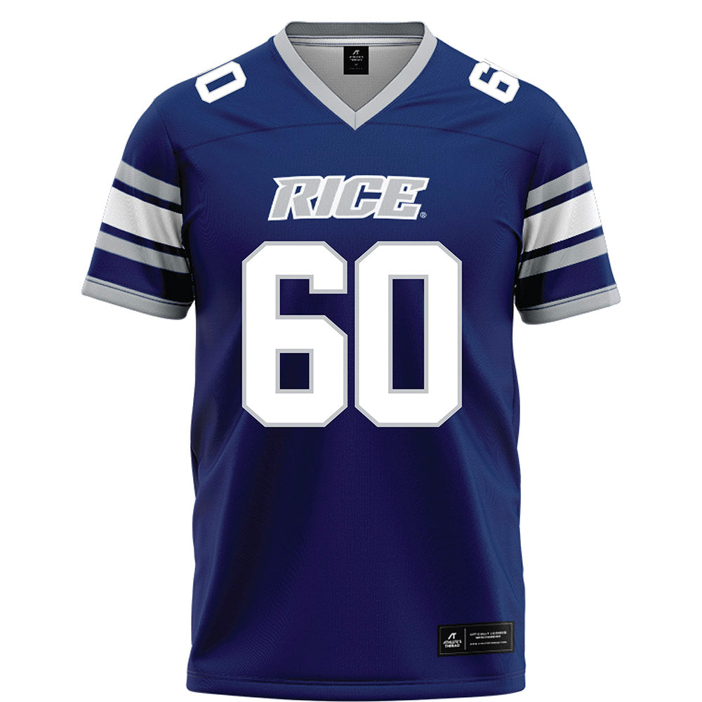 Rice - NCAA Football : Sean Sullivan - Blue Football Jersey-0