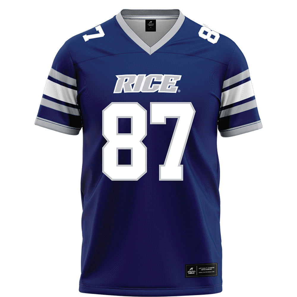 Rice - NCAA Football : Jack Bradley - Blue Football Jersey