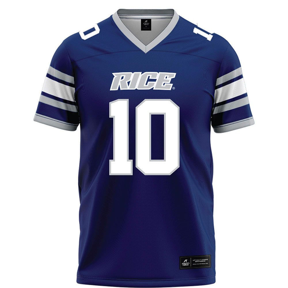 Rice - NCAA Football : Quinton Jackson - Blue Football Jersey