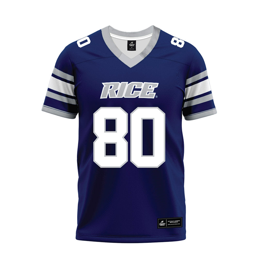 Rice - NCAA Football : Rawson MacNeill - Blue Premium Football Jersey