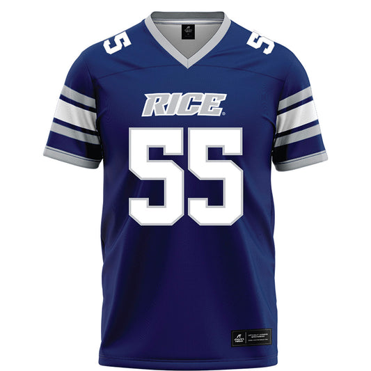 Rice - NCAA Football : Netane Fehoko - Blue Football Jersey-0