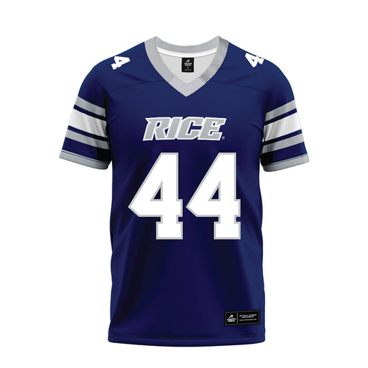 Rice - NCAA Football : Cooper King - Blue Premium Football Jersey-0