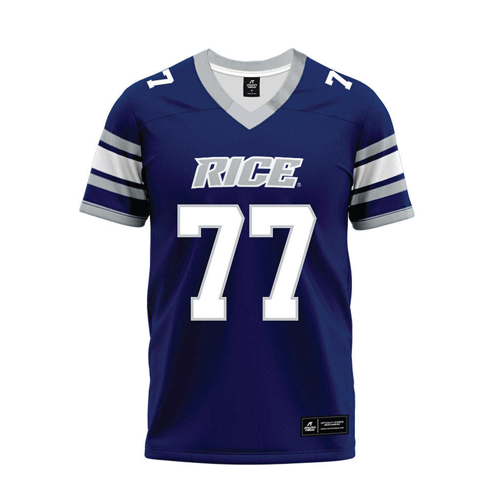 Rice - NCAA Football : Brant Banks - Blue Premium Football Jersey