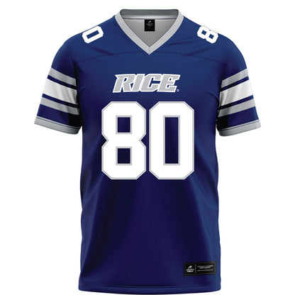 Rice - NCAA Football : Rawson MacNeill - Blue Football Jersey