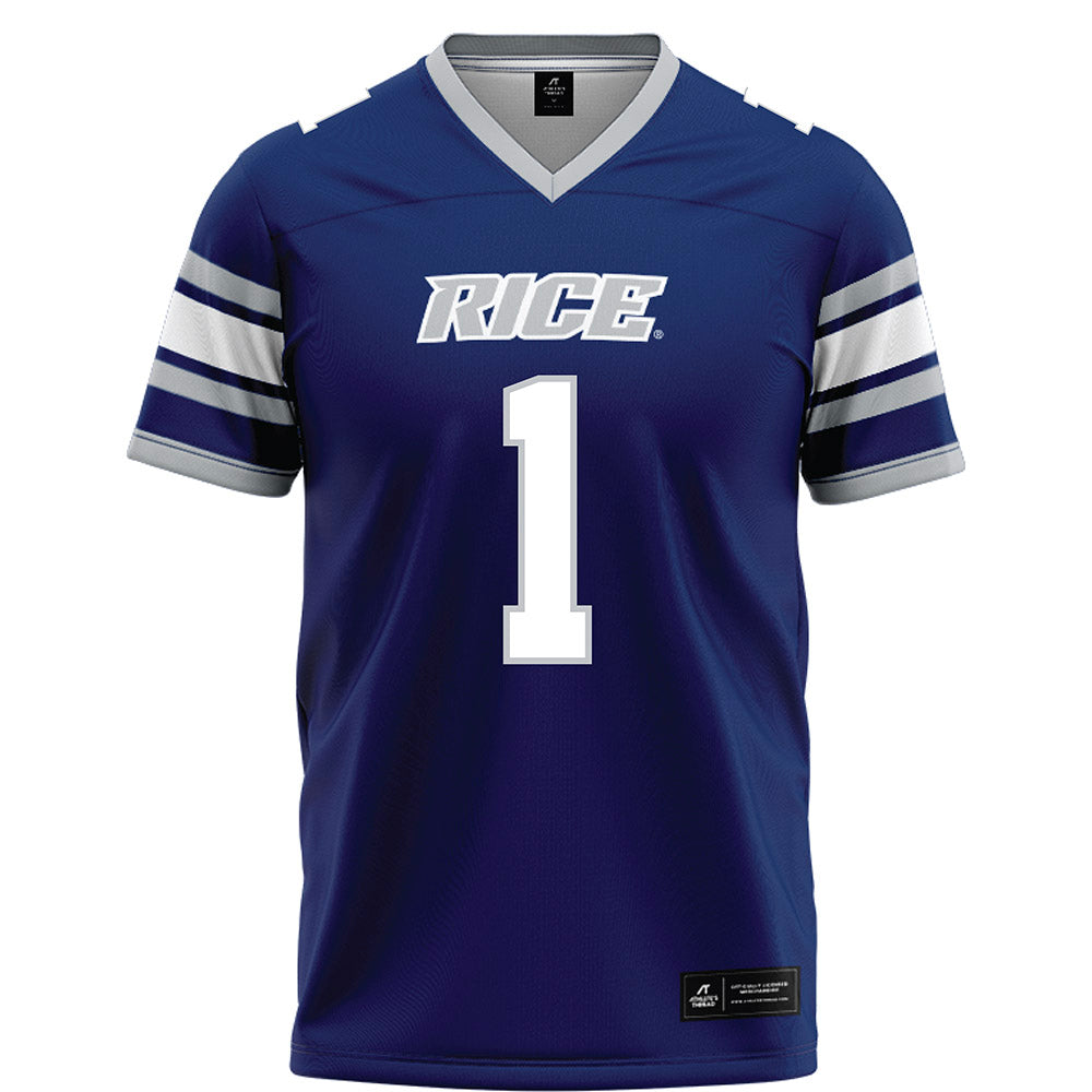 Rice - NCAA Football : Sean Fresch - Blue Football Jersey