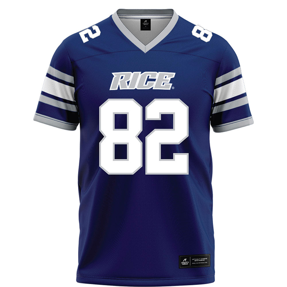 Rice - NCAA Football : Alexander Scherle - Blue Football Jersey-0