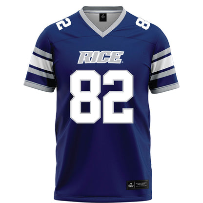 Rice - NCAA Football : Alexander Scherle - Blue Football Jersey-0