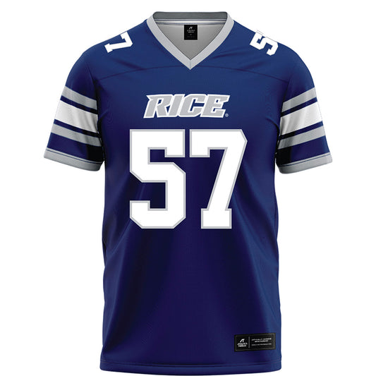 Rice - NCAA Football : Aquantis Clemmons - Blue Football Jersey-0