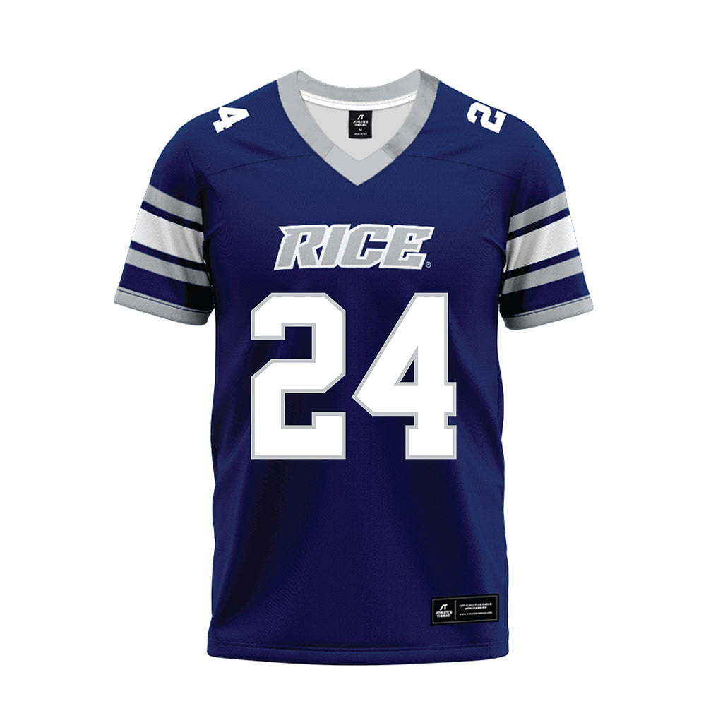 Rice - NCAA Football : JaBari Ellison - Blue Premium Football Jersey-0