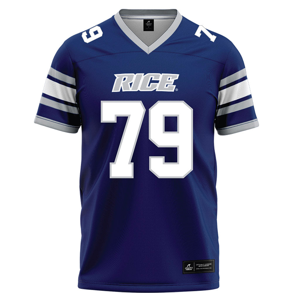 Rice - NCAA Football : Weston Kropp - Blue Football Jersey