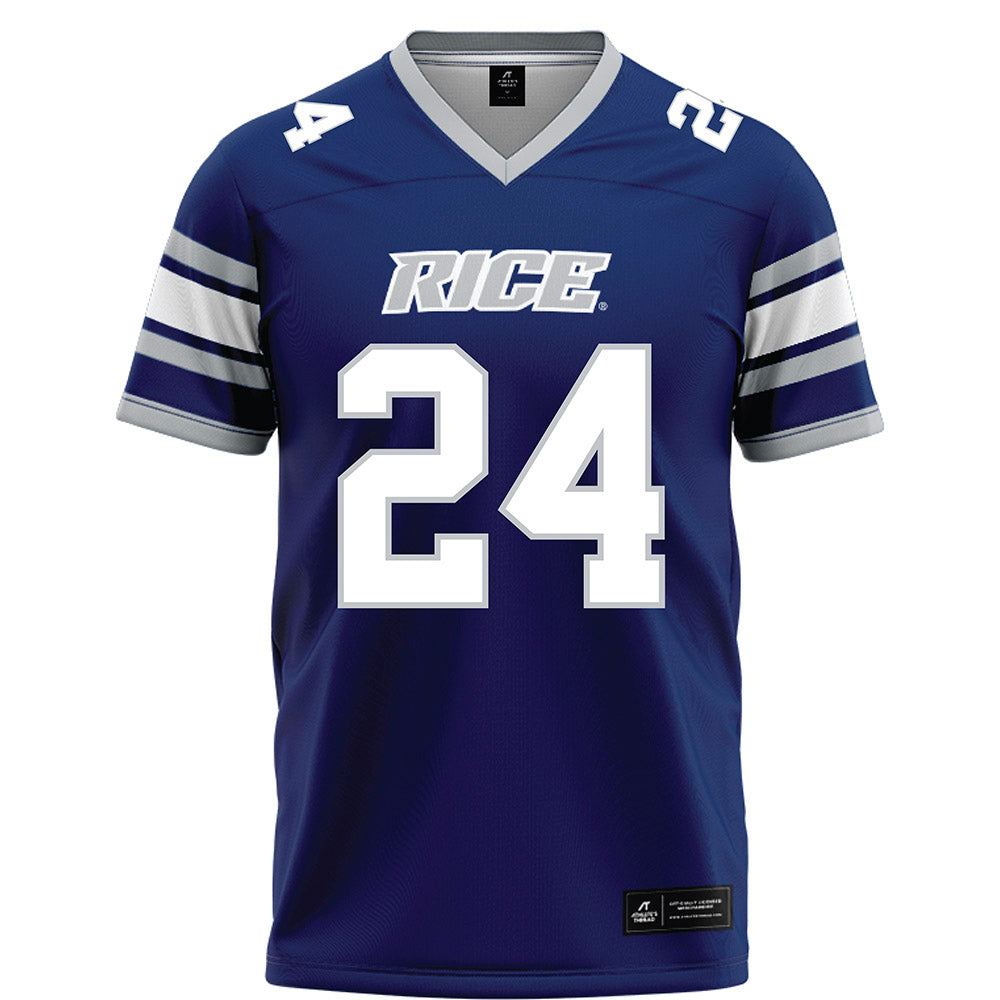 Rice - NCAA Football : JaBari Ellison - Blue Football Jersey-0